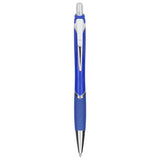 Pivot Recycled ABS Gel Pen — Blue (BL) — blank front view — 12
