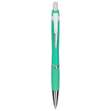 Pivot Recycled ABS Gel Pen — Green (GR) — blank front view — 24