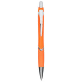 Pivot Recycled ABS Gel Pen — Orange (OR) — blank front view — 6