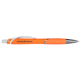 Pivot Recycled ABS Gel Pen — Orange (OR) — decorated product view — 2