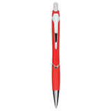 Pivot Recycled ABS Gel Pen — Red (RD) — blank front view — 18
