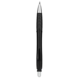 Incline Recycled ABS Gel Pen — Black (BK) — blank front view — 23