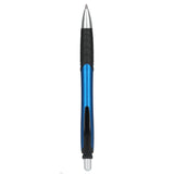 Incline Recycled ABS Gel Pen — Blue (BL) — blank front view — 29