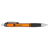 Incline Recycled ABS Gel Pen — Orange (OR) — decorated product view — 8