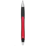 Incline Recycled ABS Gel Pen — Red (RD) — blank back view — 7