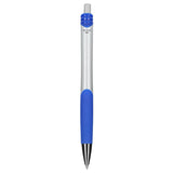 Crux Recycled ABS Gel Pen — Blue (BL) — blank back view — 25