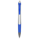 Crux Recycled ABS Gel Pen — Blue (BL) — blank front view — 24