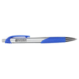 Crux Recycled ABS Gel Pen — Blue (BL) — decorated product view — 20
