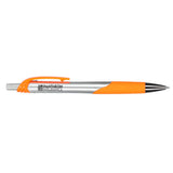 Crux Recycled ABS Gel Pen — Orange (OR) — decorated product view — 15