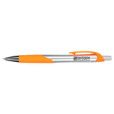 Crux Recycled ABS Gel Pen — Orange (OR) — decorated product view — 14