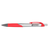 Crux Recycled ABS Gel Pen — Red (RD) — decorated product view — 3