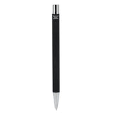 Maxi Recycled Aluminum Soft Touch Gel Pen — Black (BK) — blank back view — 31