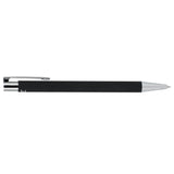 Maxi Recycled Aluminum Soft Touch Gel Pen — Black (BK) — blank product view — 28