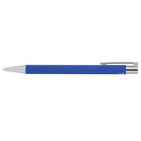 Maxi Recycled Aluminum Soft Touch Gel Pen — Blue (BL) — blank product view — 17