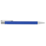Maxi Recycled Aluminum Soft Touch Gel Pen — Blue (BL) — blank product view — 16