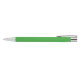 Maxi Recycled Aluminum Soft Touch Gel Pen — Green (GR) — blank product view — 11