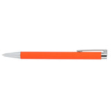 Maxi Recycled Aluminum Soft Touch Gel Pen — Orange (OR) — blank product view — 5