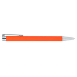 Maxi Recycled Aluminum Soft Touch Gel Pen — Orange (OR) — blank product view — 4