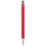 Maxi Recycled Aluminum Soft Touch Gel Pen — Red (RD) — blank back view — 25