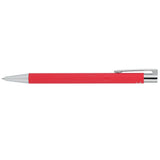 Maxi Recycled Aluminum Soft Touch Gel Pen — Red (RD) — blank product view — 23