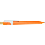 Sunburst Recycled Gel Pen — Orange (OR) — blank front view — 15