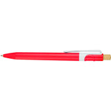 Sunburst Recycled Gel Pen — Red (RD) — blank front view — 13