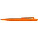 Mina Recycled ABS Gel Pen — Orange (OR) — blank front view — 7