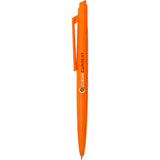 Mina Recycled ABS Gel Pen — Orange (OR) — decorated front view — 5