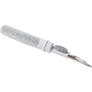 3-in-1 Tech Cleaning Stylus Gel Pen — White (WH) — blank left angle