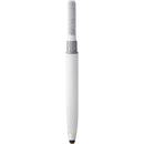 3-in-1 Tech Cleaning Stylus Gel Pen — White (WH) — blank left angle