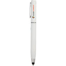 3-in-1 Tech Cleaning Stylus Gel Pen — White (WH) — decorated front view