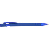 Vera Recycled Aluminum Gel Pen — Blue (BL) — blank front view — 15