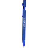 Vera Recycled Aluminum Gel Pen — Blue (BL) — decorated front view — 14
