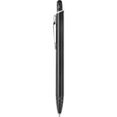 Brite Recycled Aluminum Gel Stylus Pen — Black (BK) — blank front view