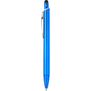 Brite Recycled Aluminum Gel Stylus Pen — Blue (BL) — blank front view