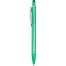 Brite Recycled Aluminum Gel Stylus Pen — Green (GR) — blank front view