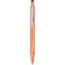 Brite Recycled Aluminum Gel Stylus Pen — Orange (OR) — blank product view