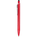 Brite Recycled Aluminum Gel Stylus Pen — Red (RD) — blank front view