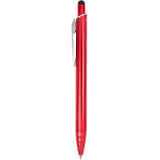 Brite Recycled Aluminum Gel Stylus Pen — Red (RD) — blank front view — 3