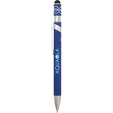 Simple Fidget Recycled Stylus Gel Pen — Blue (BL) — decorated product view — 5