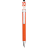 Simple Fidget Recycled Stylus Gel Pen — Orange (OR) — blank product view — 3