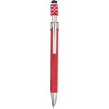 Simple Fidget Recycled Stylus Gel Pen — Red (RD) — blank product view — 9