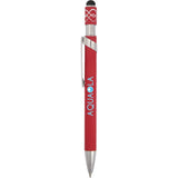 Simple Fidget Recycled Stylus Gel Pen — Red (RD) — blank product view — 8