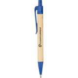 Sugarcane Paper Gel Pen — Blue (BL) — decorated front view — 6