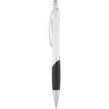 Pivot Color Accent Recycled Gel Pen — Black (BK) — blank front view — 27