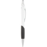 Pivot Color Accent Recycled Gel Pen — Black (BK) — blank front view — 28
