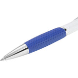 Pivot Color Accent Recycled Gel Pen — Blue (BL) — blank detail view — 23