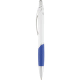 Pivot Color Accent Recycled Gel Pen — Blue (BL) — blank front view — 21