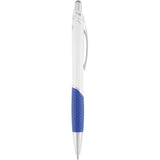 Pivot Color Accent Recycled Gel Pen — Blue (BL) — blank front view — 22