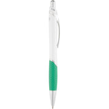 Pivot Color Accent Recycled Gel Pen — Green (GR) — blank front view — 16